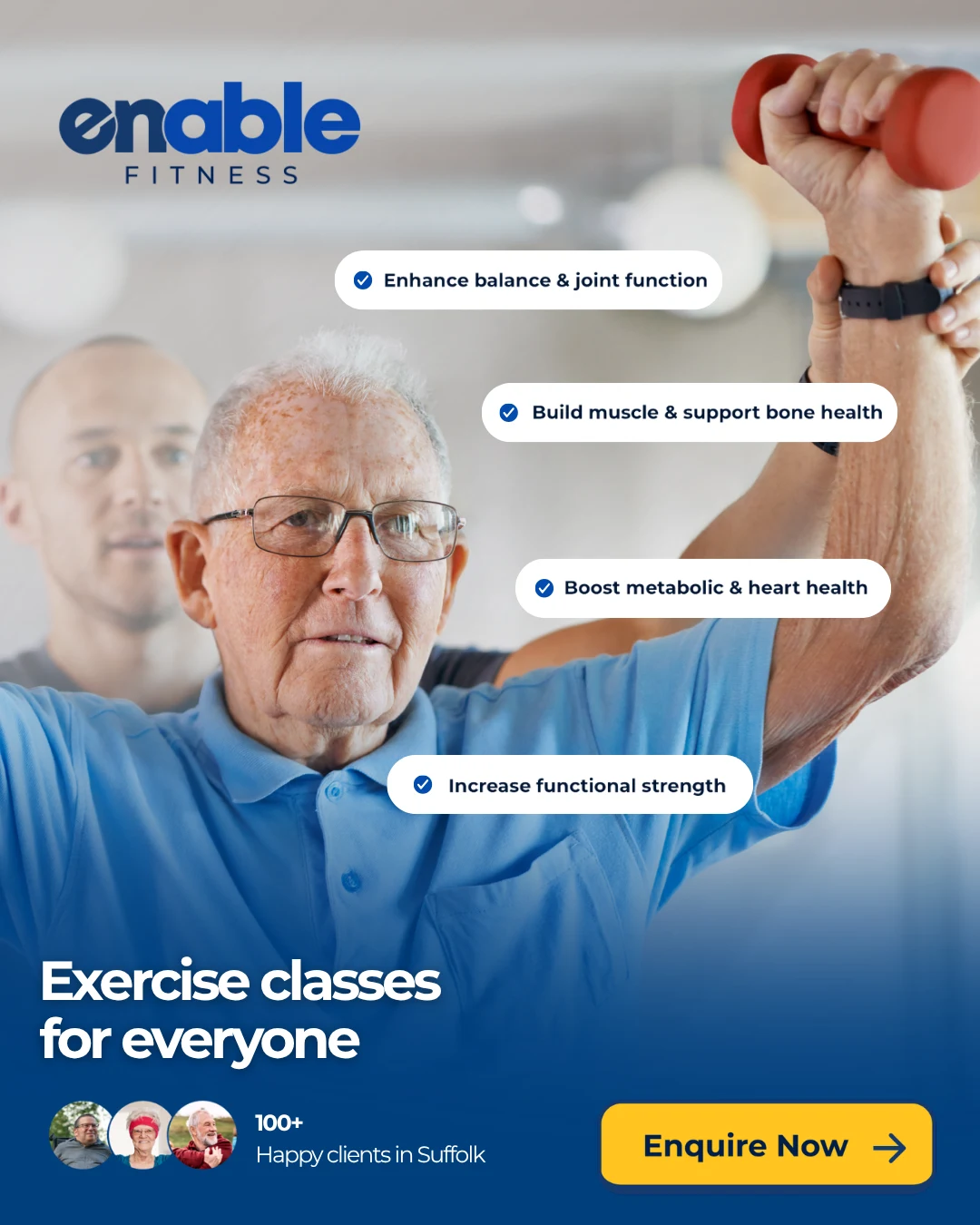 Paid ad example for Enable